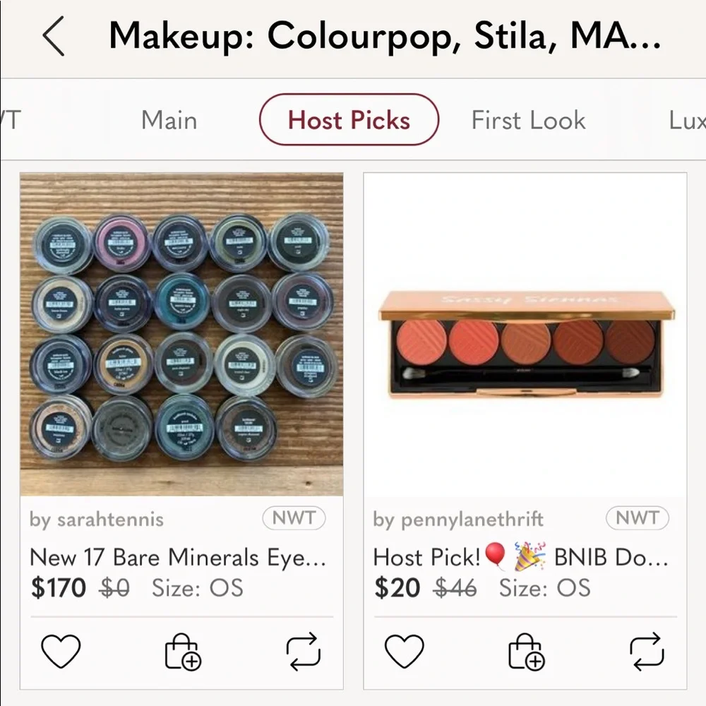 🎉HP x 2 🎉 New 9 Bare Minerals Eyeshadows Lot Sealed
